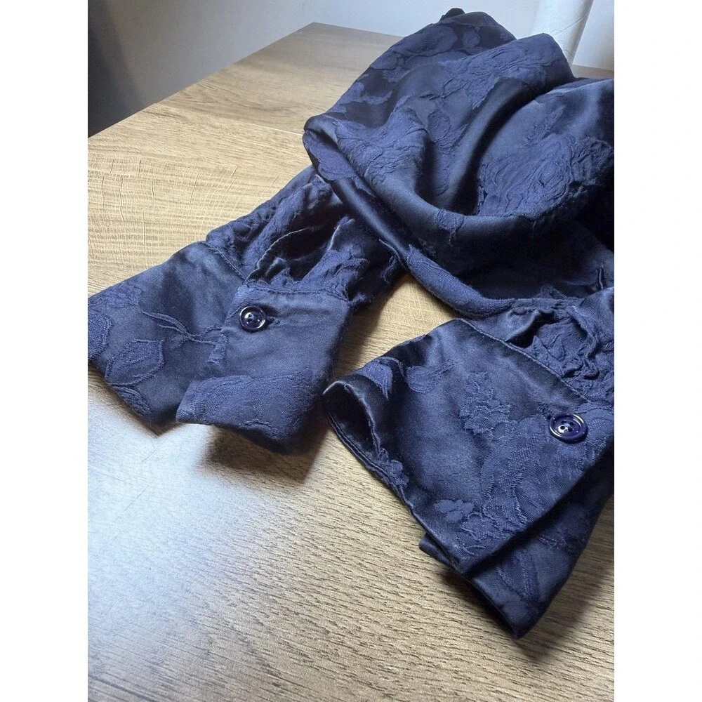 Vince. Jacquard Popover Pajama Top Blue Women’s Small